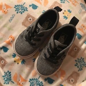 Toddler size 6 gray Vans